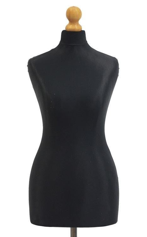 A Female Tailor's Dummy Torso Size S3 12/14 Black