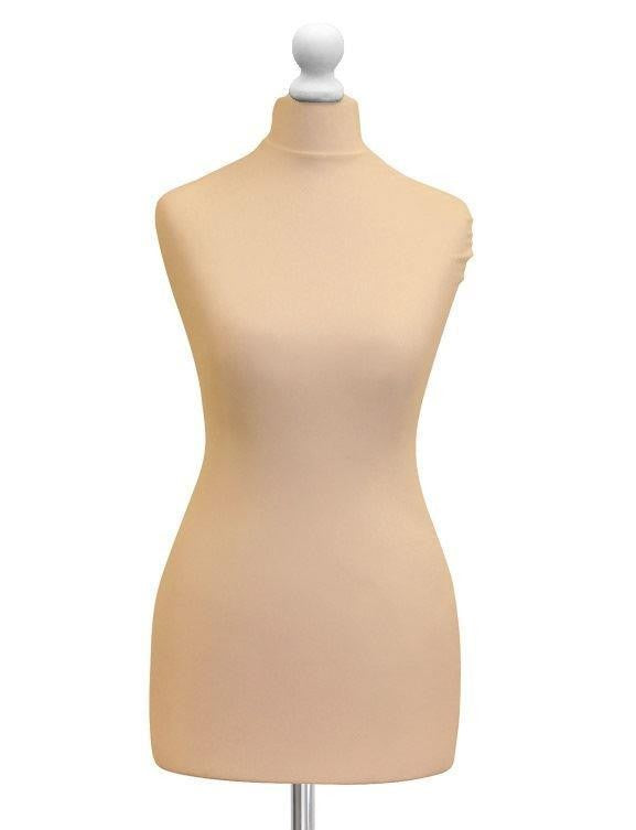 A Female Tailor's Dummy Torso Size S3 12/14 Cream