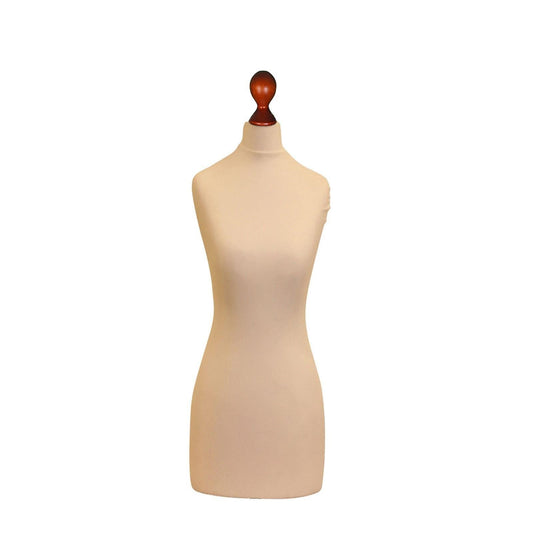 A Female Tailor's Dummy Torso Size S3 12/14 Cream
