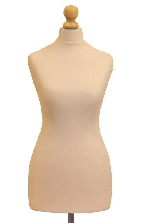 A Female Tailor's Dummy Torso Size S3 12/14 Cream