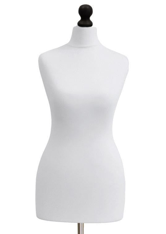 A Female Tailor's Dummy Torso Size S3 12/14 White
