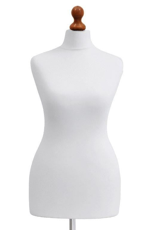 A Female Tailor's Dummy Torso Size S3 12/14 White