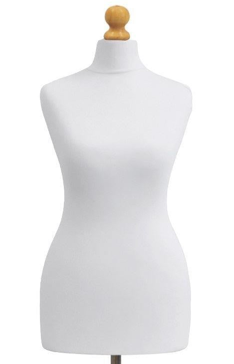 A Female Tailor's Dummy Torso Size S3 12/14 White