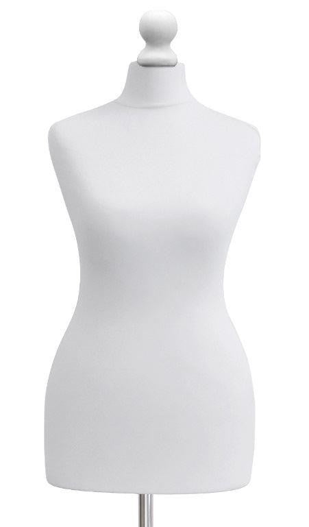 A Female Tailor's Dummy Torso Size S3 12/14 White